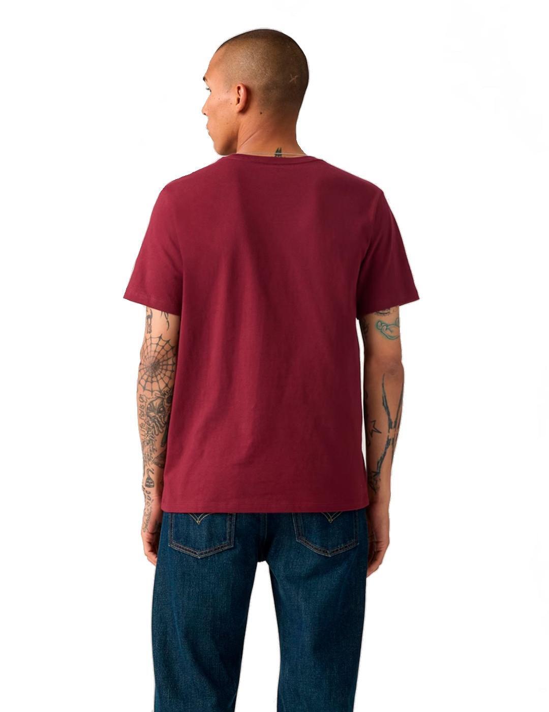 Camiseta para Hombre Levis Red original Granate 2/5