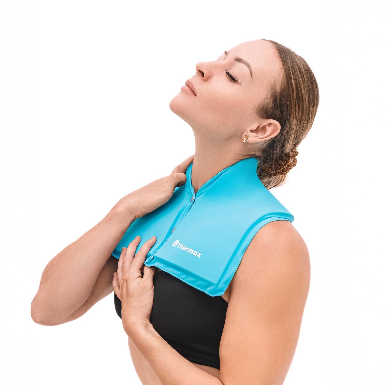 Ice Thermax - Bande Nuque – Thérapie Froid/chaud Pour Détente Cervicale Et Thoracique - Poche Chaud / Froid - Bleu - Taille Unique - Decathlon