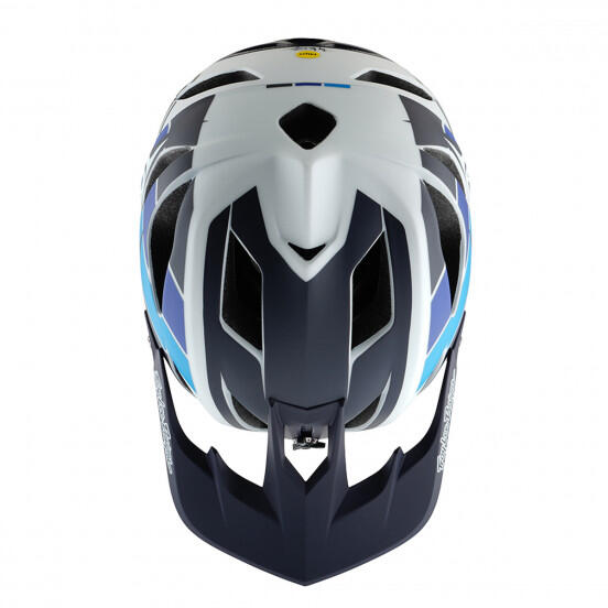 Fullface-Helm Troy Lee Designs Stage Mips Blau/Weiß 4/7