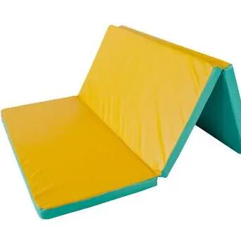 Matte - Gymnastik - Unisex - faltbar 3-teilig - Gamma 150x100x8 - grün-gelb