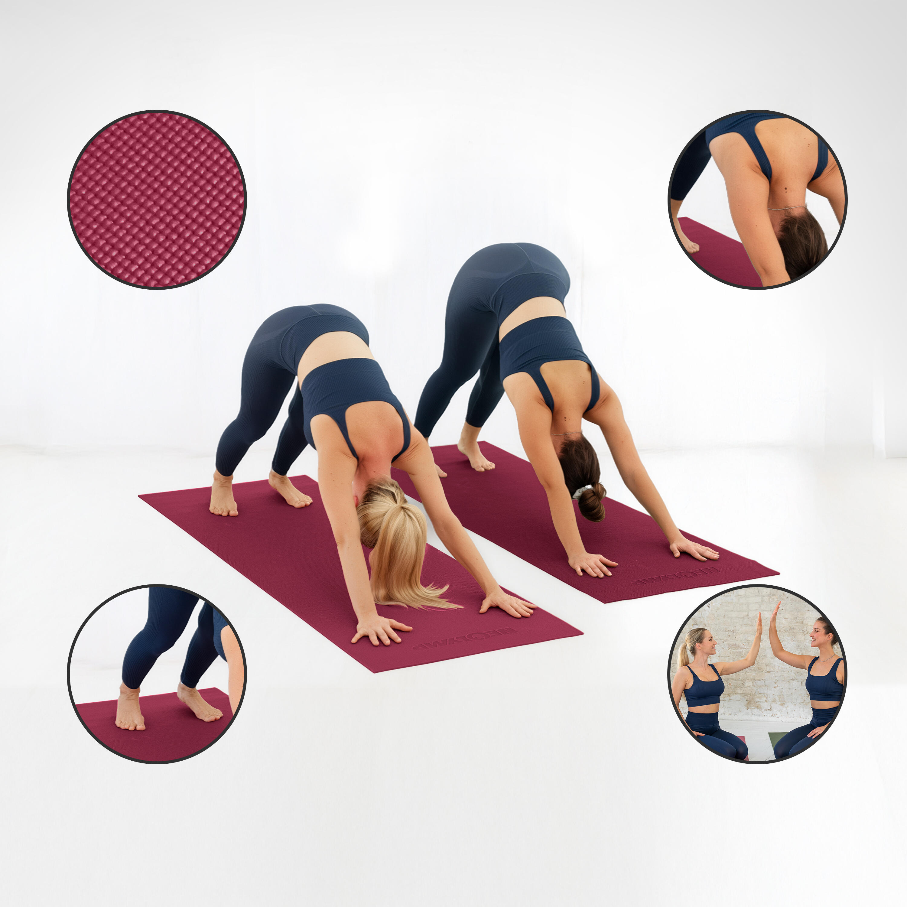 Rutschfeste Yoga- & Fitnessmatte 183x61cm – Gelenkschonend für Pilates & Workout 4/7