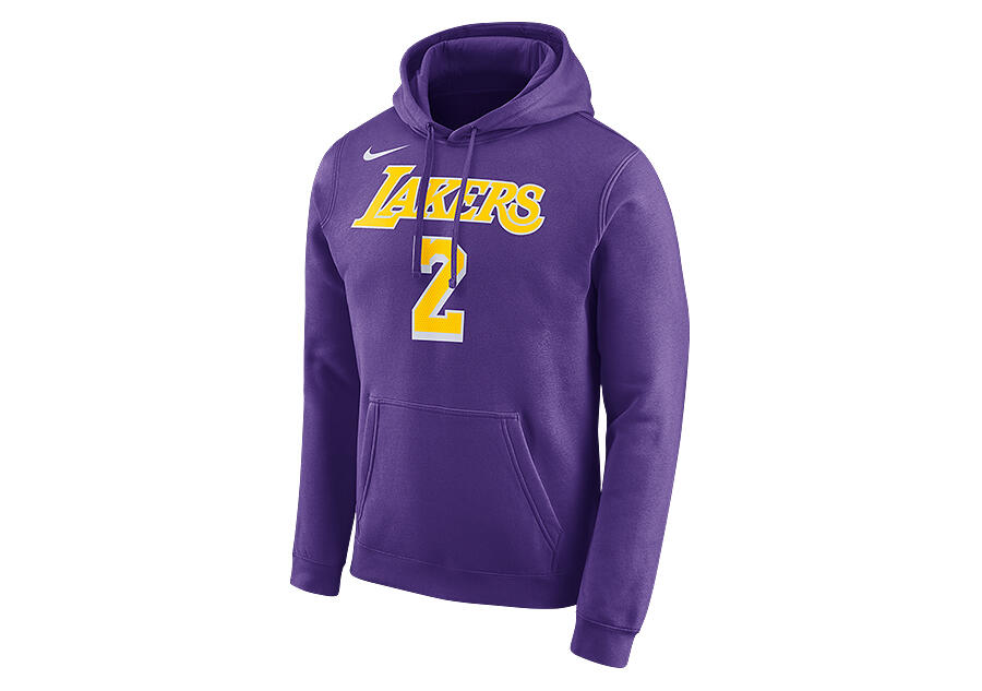 Bluza męska nike nba los angeles lakers lonzo ball hoodie field purple