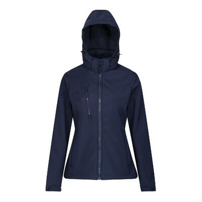 Dames 3 layer membrane soft shell jas (marine / frans blauw)