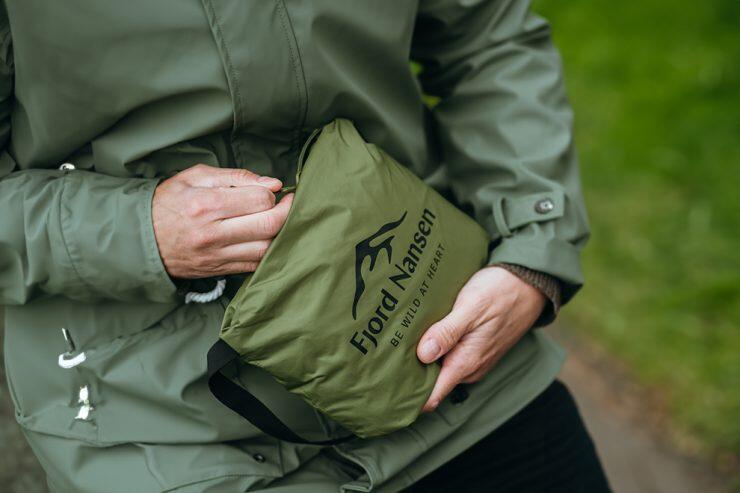 Poncho peleryna Fjord Nansen Backpacker Olive Drab 5/6