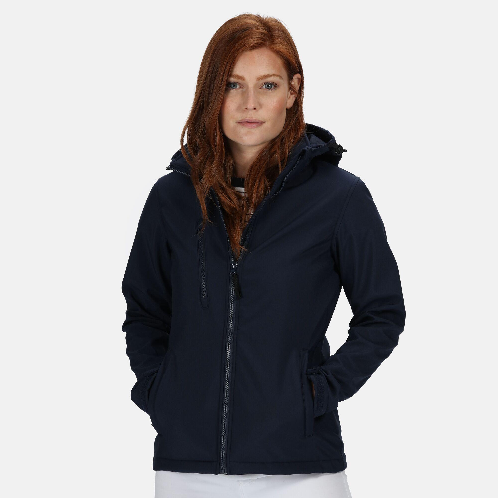 Dames 3 Layer Membrane Soft Shell Jas (Marine / Frans Blauw) 3/4
