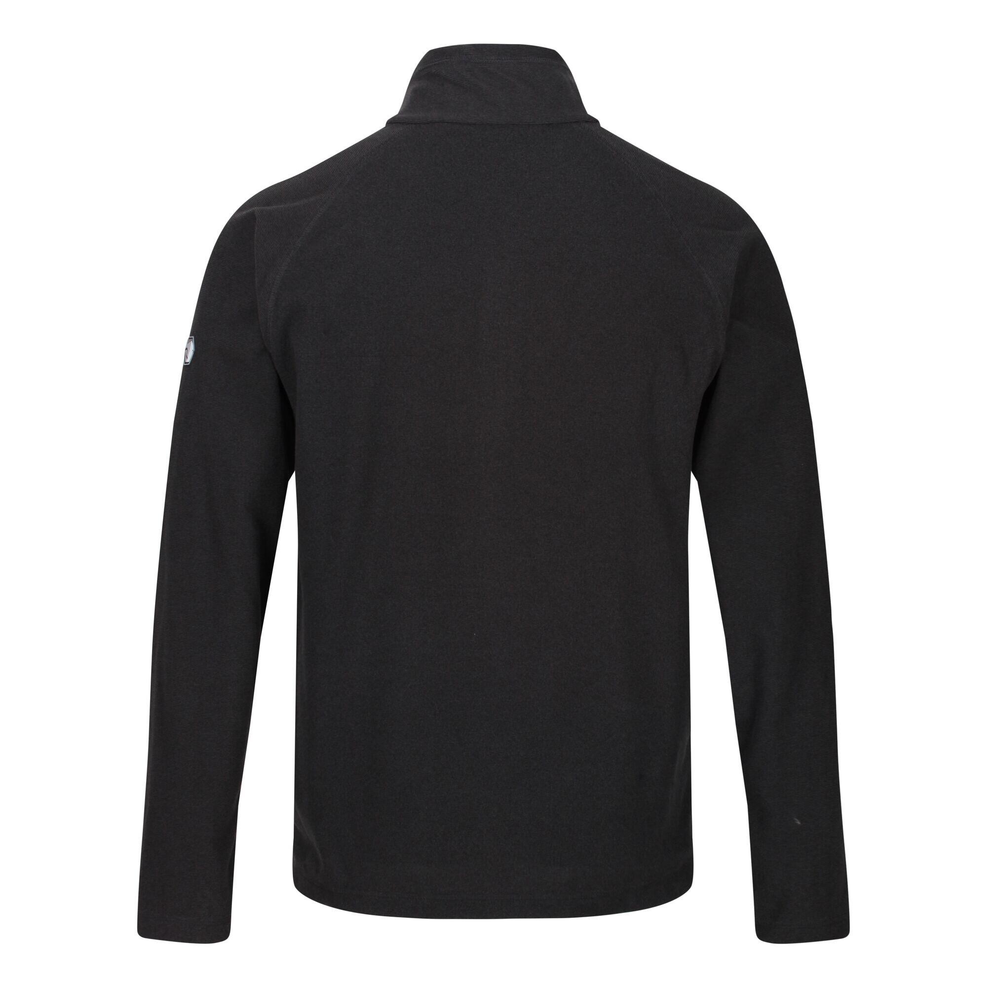 Great Outdoors Mens Montes Funnel Neck Fleece Jumper (Black) 3/5