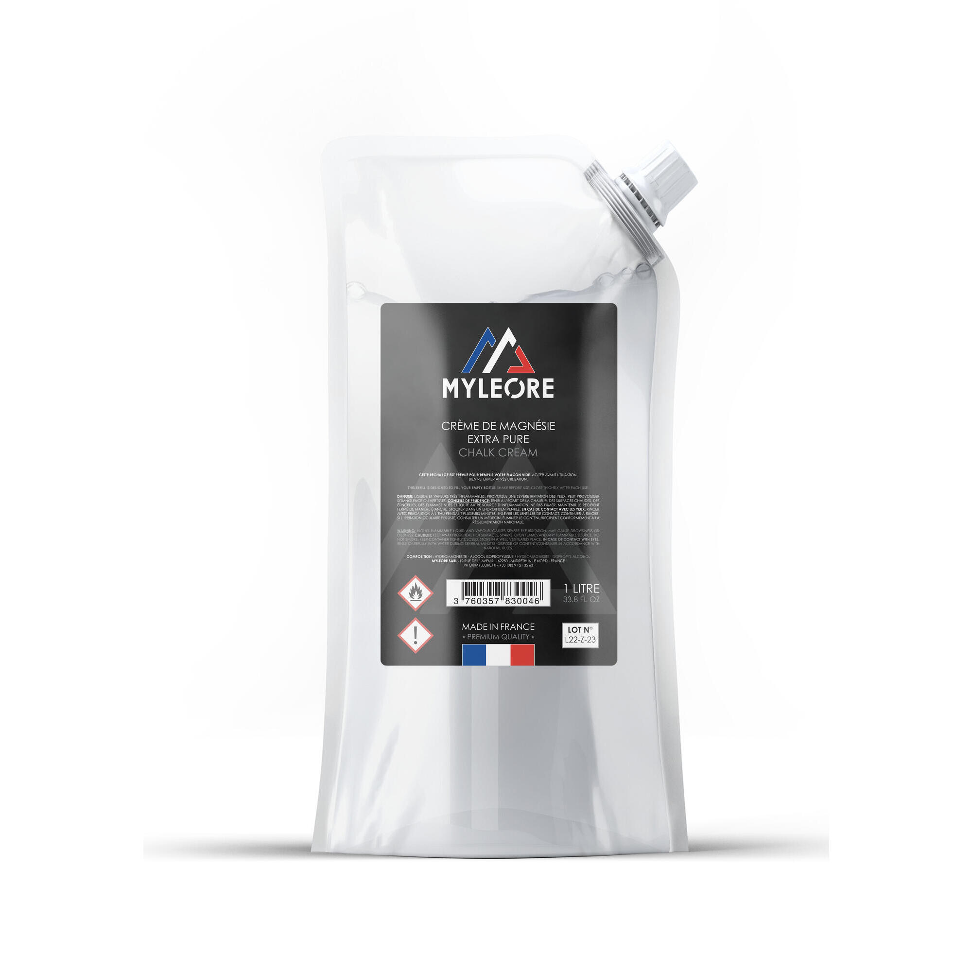 Myleore - Recharge De Crème De Magnésie 1l - Magnésie - 1 L - Decathlon