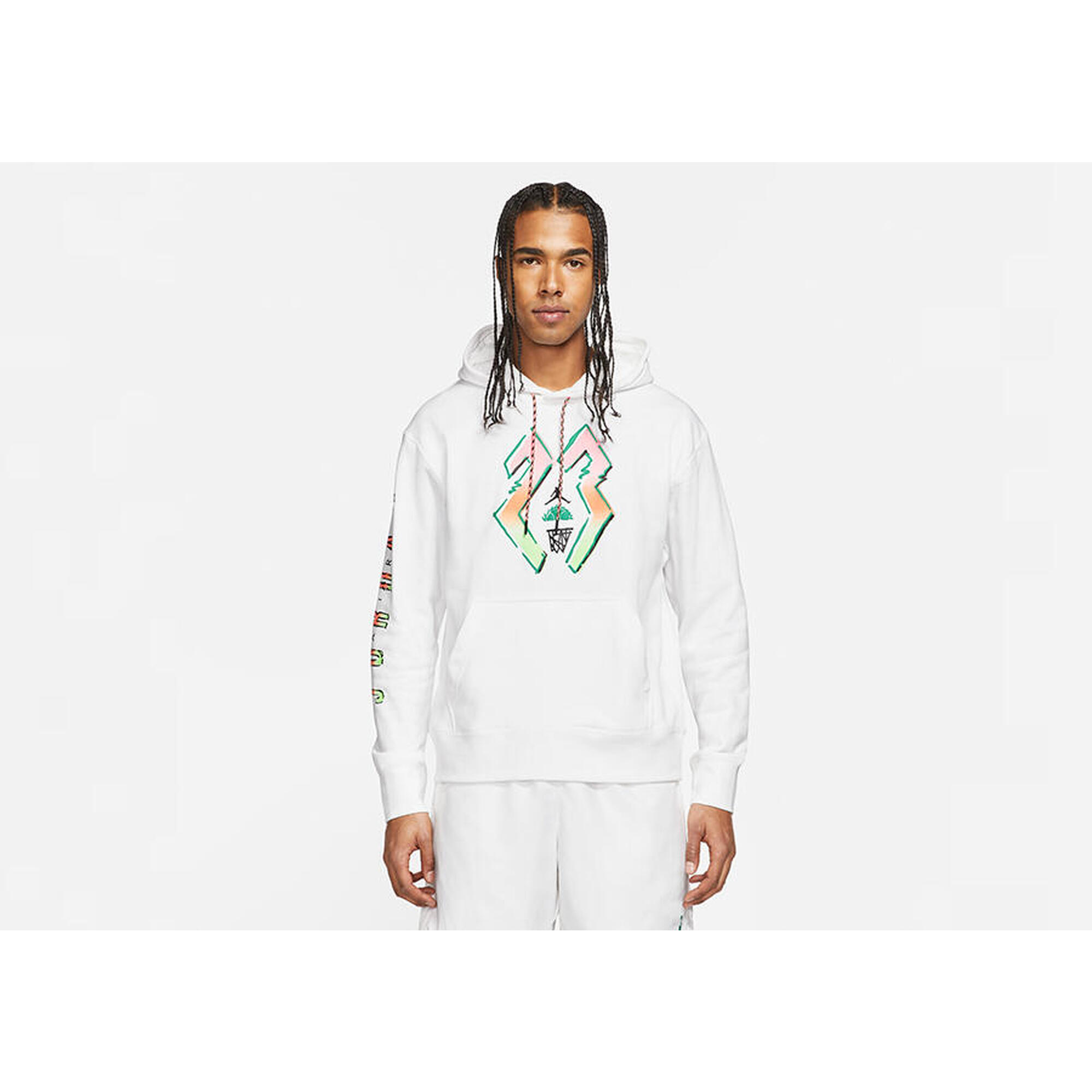 Bluza męska nike air jordan sport dna hbr hoodie white