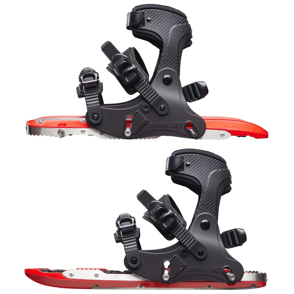 2-in-1 Combination of Snowshoes, Mini Skis and Ice Spikes