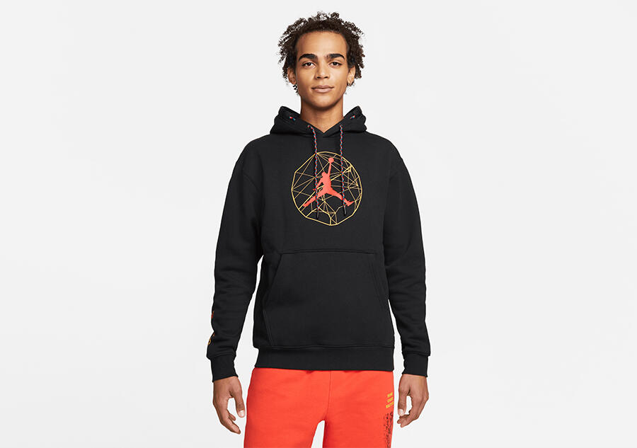Bluza męska nike air jordan essentials mountainside hoodie black 2/2