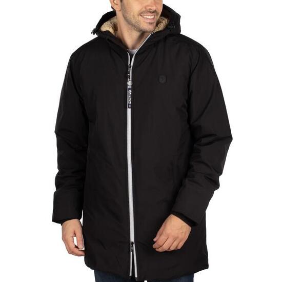 Parka à capuche patch homme