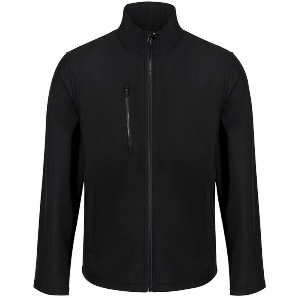 REGATTA Professional Mens Ablaze Three Layer Soft Shell Jacket (Black/Black)