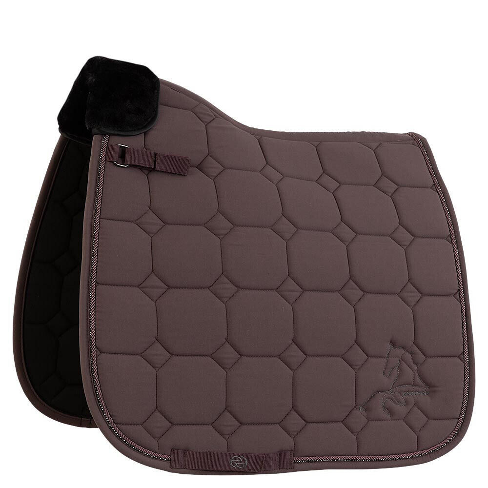 Br - Tapis De Dressage Pour Cheval Br Equitation Eevolv Juliet - Tapis De Selle - Marron|violet - Cob - Decathlon