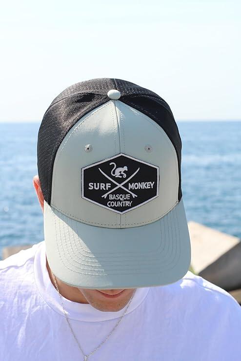 Casquette trucker de montagne et trekking – résistante à l’eau (Vert citron) 4/6