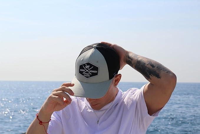 Casquette trucker de montagne et trekking – résistante à l’eau (Vert citron) 6/6