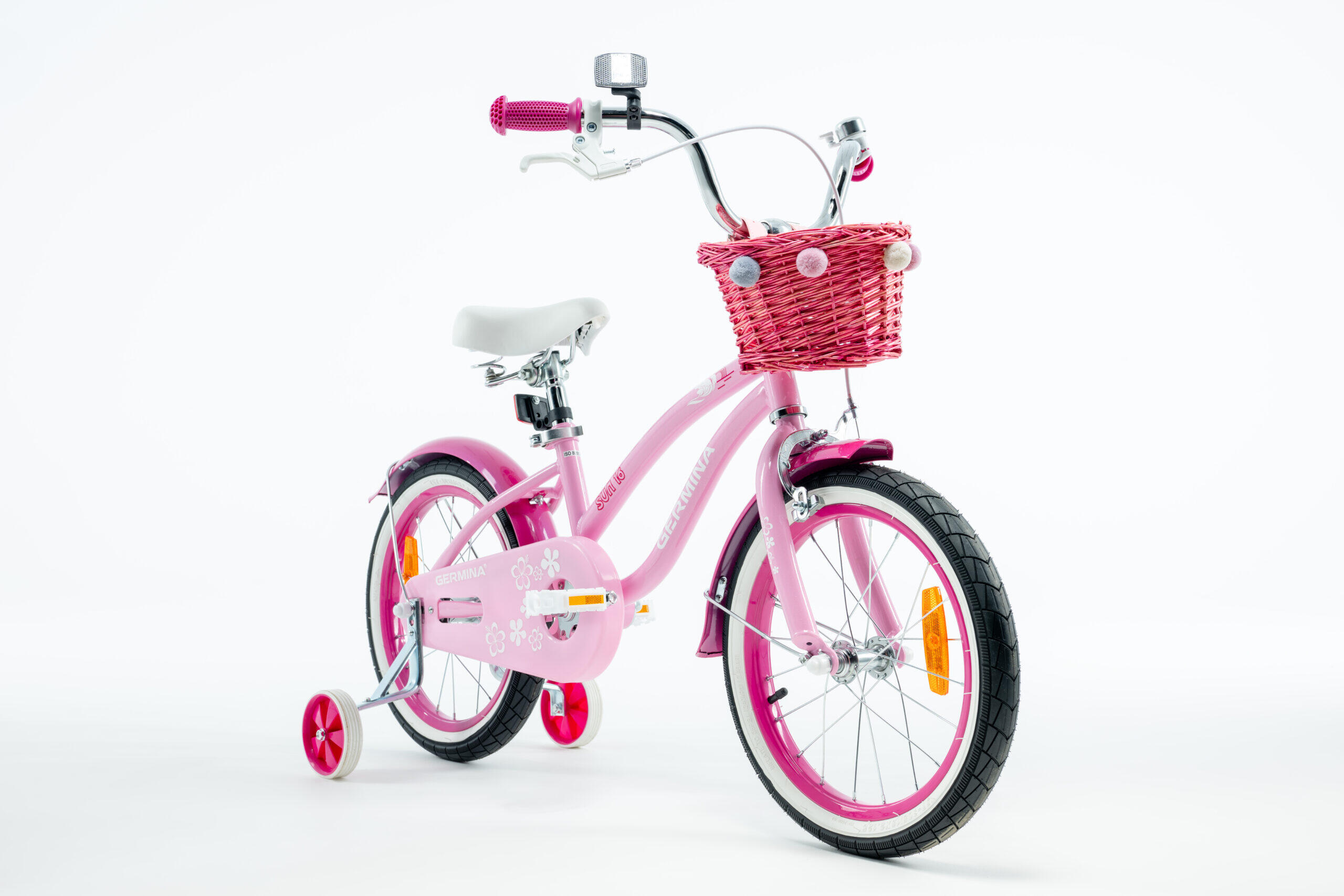 Rowerek dziecięcy GERMINA 16 cali cruiser plażowy miejski z koszyczkiem 2/4