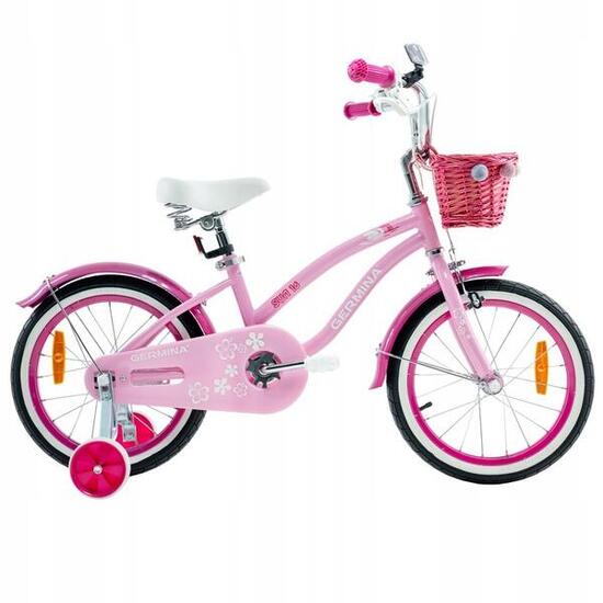 Rowerek dziecięcy GERMINA 16 cali cruiser plażowy miejski z koszyczkiem