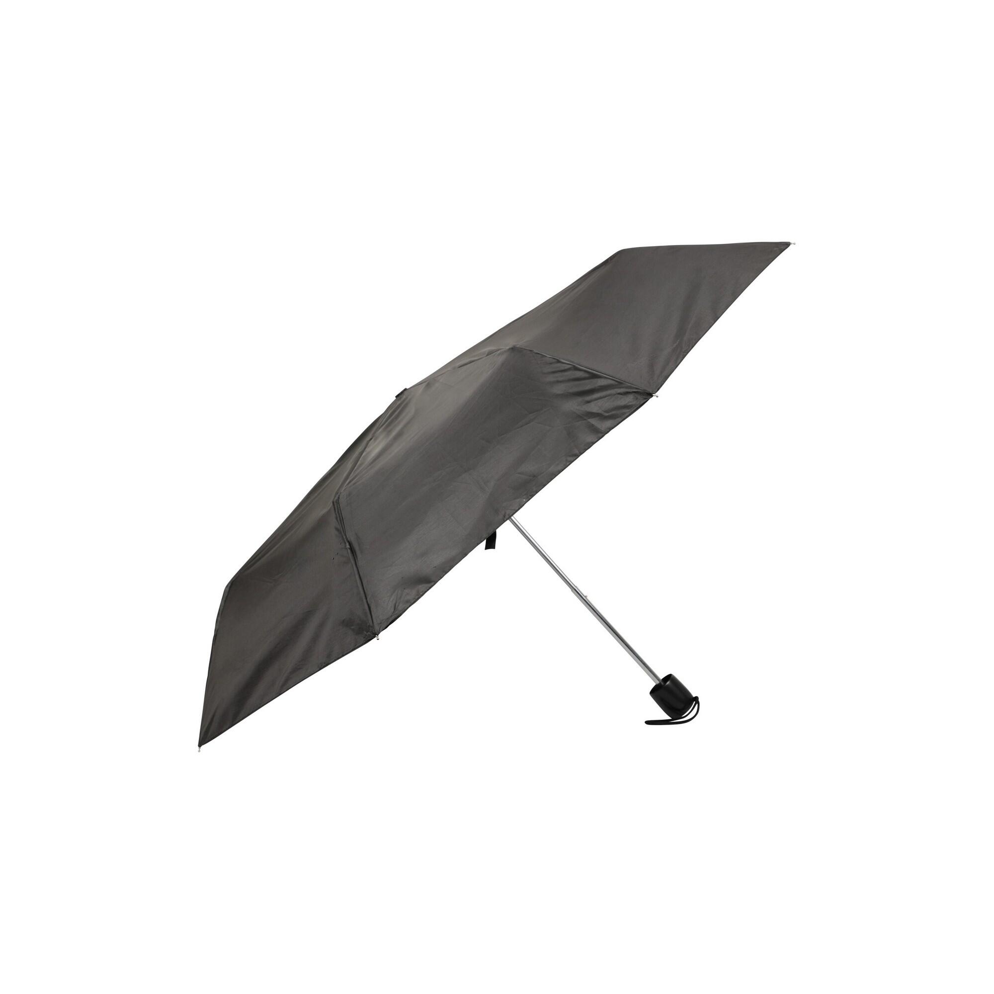 MOUNTAIN WAREHOUSE Plain Mini Folding Umbrella (Black)