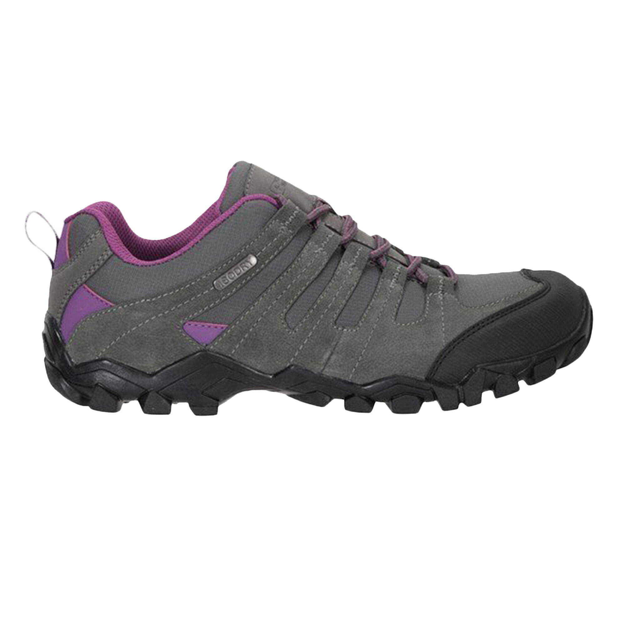 Wanderschuhe "Belfour", Wildleder Damen Grau 3/4