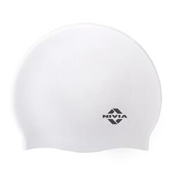 Bonnet de Bain Pro Silicone NIVIA | Blanc, Modèle 4126WH, Cheveux Longs