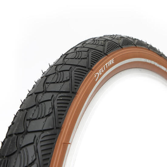 Opona rowerowa 20X2.125 Czarno Brązowa z Reflexem
