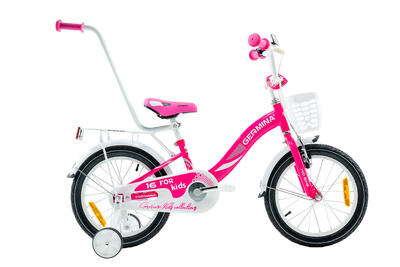 Kinderfiets germina 16 voor meisjes met zijwieltjes