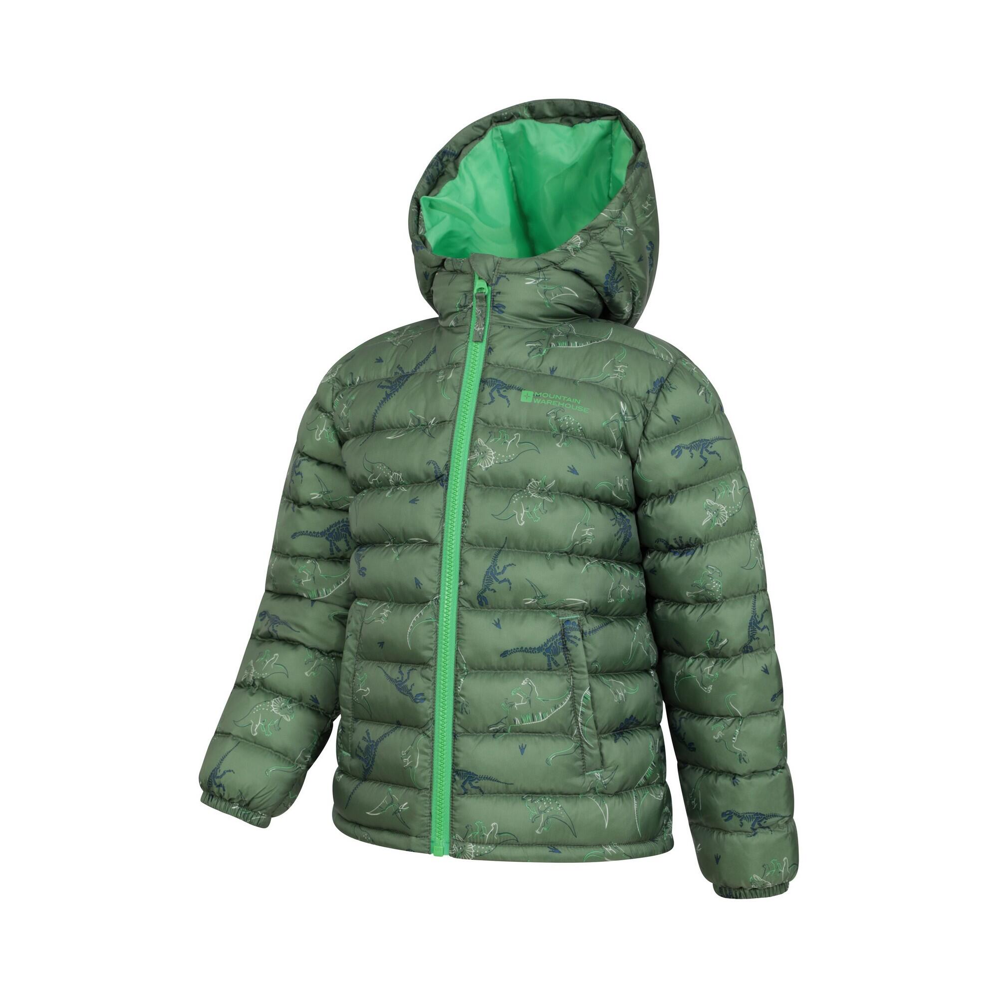 "Seasons" Steppjacke für Kinder Khakigrün 3/4