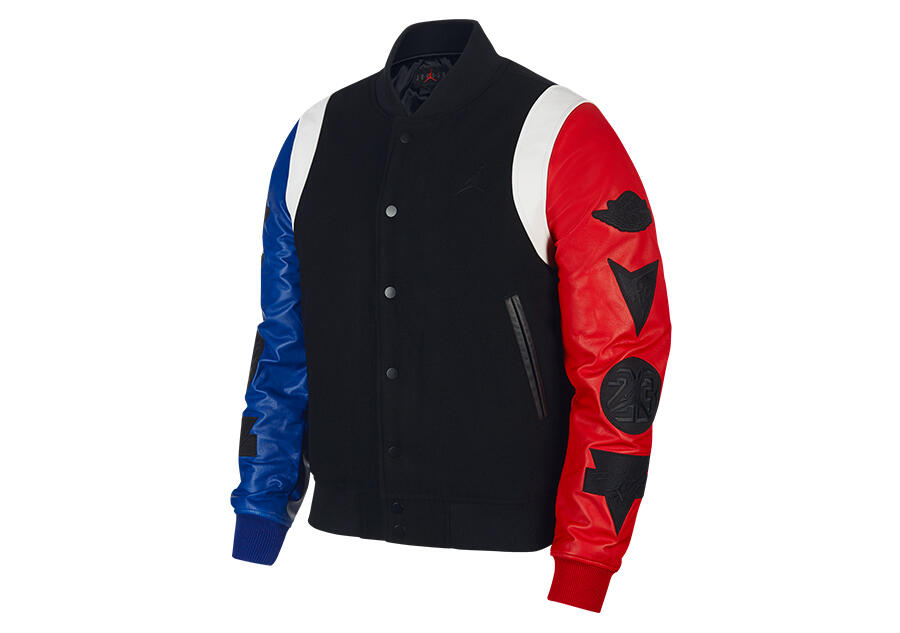 Kurtka męska nike air jordan sport dna varsity jacket black