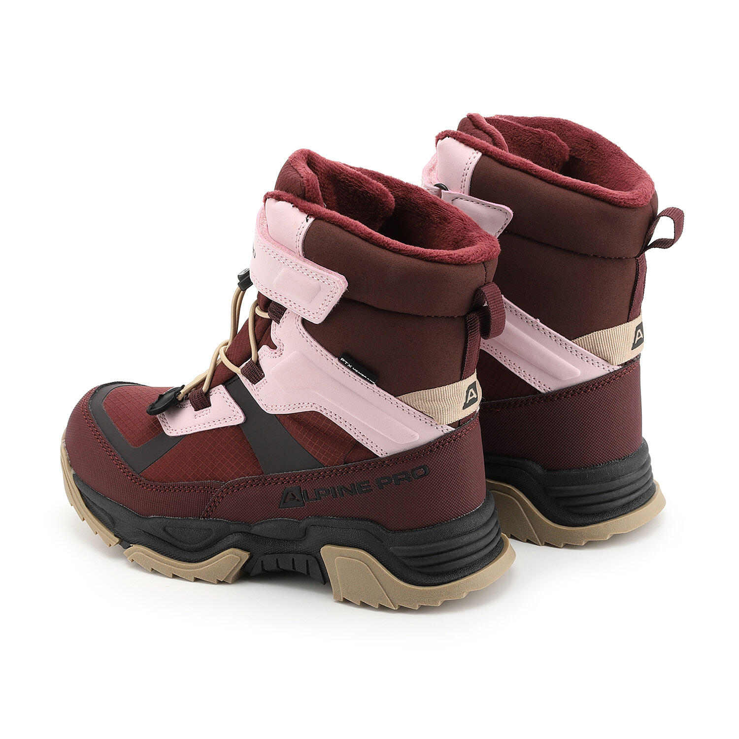 Buty dziecięce zimowe ocieplane wodoodporne Alpine Pro Nero 5/6