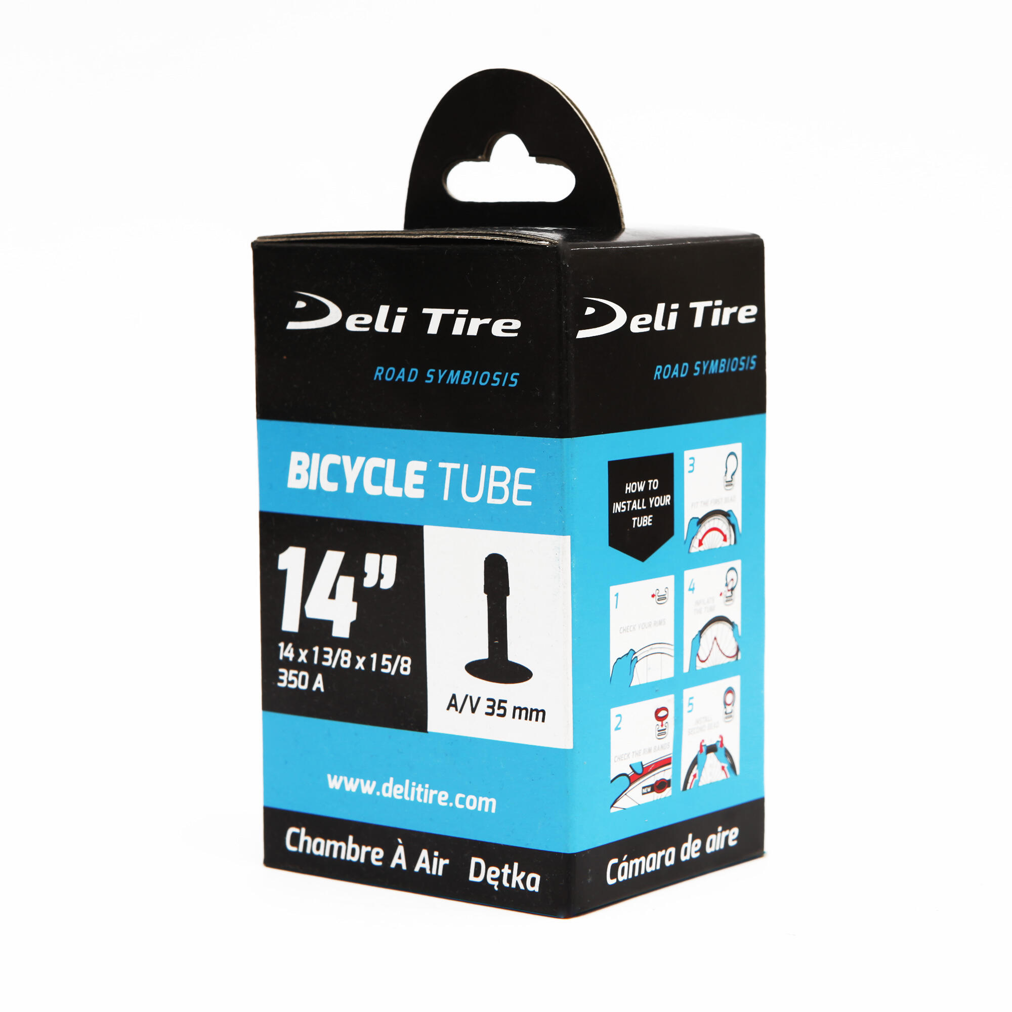 DELI TIRE Camera d’aria Deli Tire 14½ x 2¼ AV per passeggini retrò & bici bambini