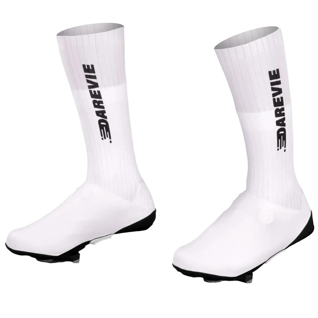 Aerodynamic cycling shoe covers windproof water-resistant unisex