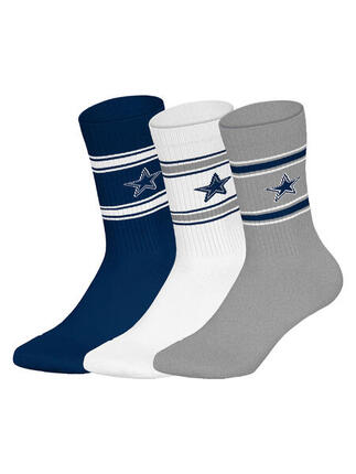Chaussettes Unisexe Paquet de 3 Stretch-NFL 3Pack Crew Socks