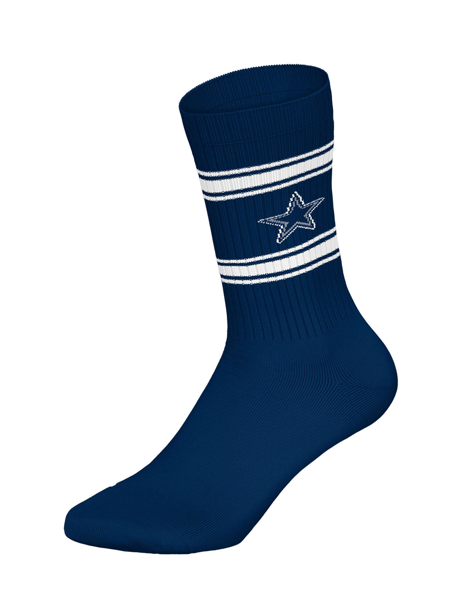 American Football Freizeitsocken atmungsaktiv unisex - Dallas Cowboys Crew mehrf 3/4