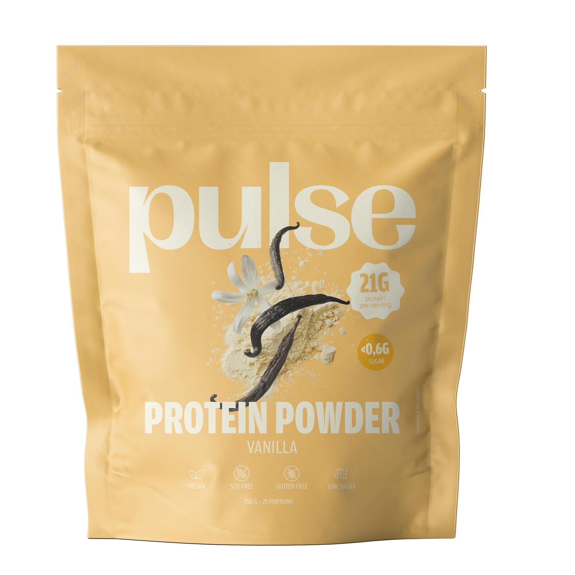 Pulse Protein - Poudre Protéinée Vegan Vanille 750g - Shake Protéiné - Decathlon