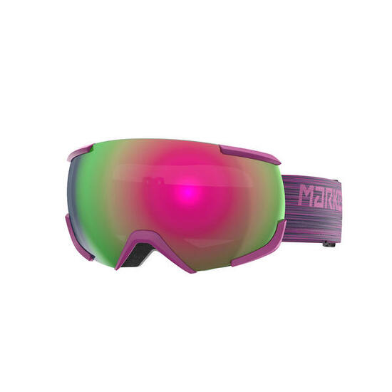 Masque De Ski 16:10+ Fuchsia W Pink Plasma Mirror Cat 1+3 Adulte