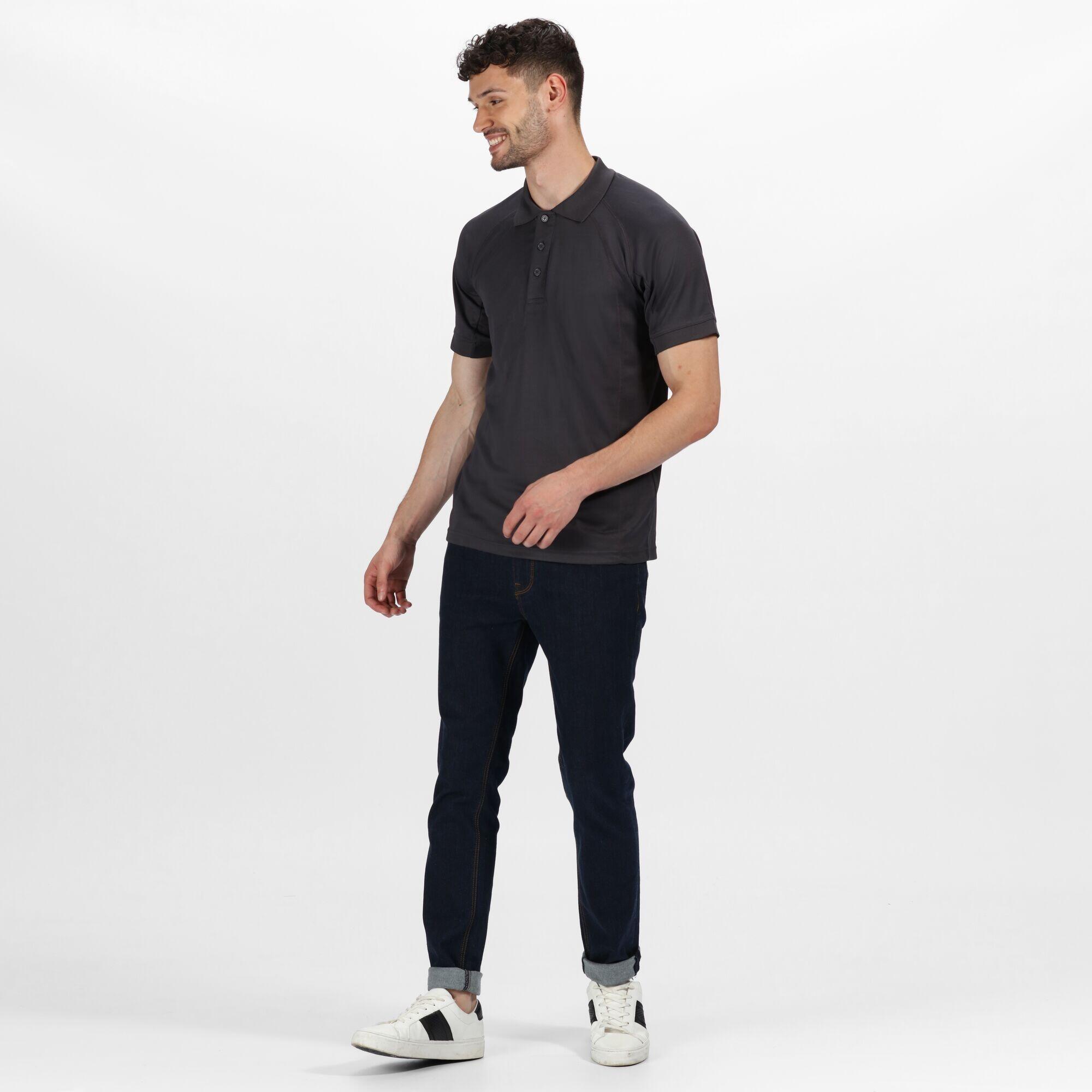 Hardwear Coolweave Polo A Manica Corta Uomo Regatta Ferro 4/5