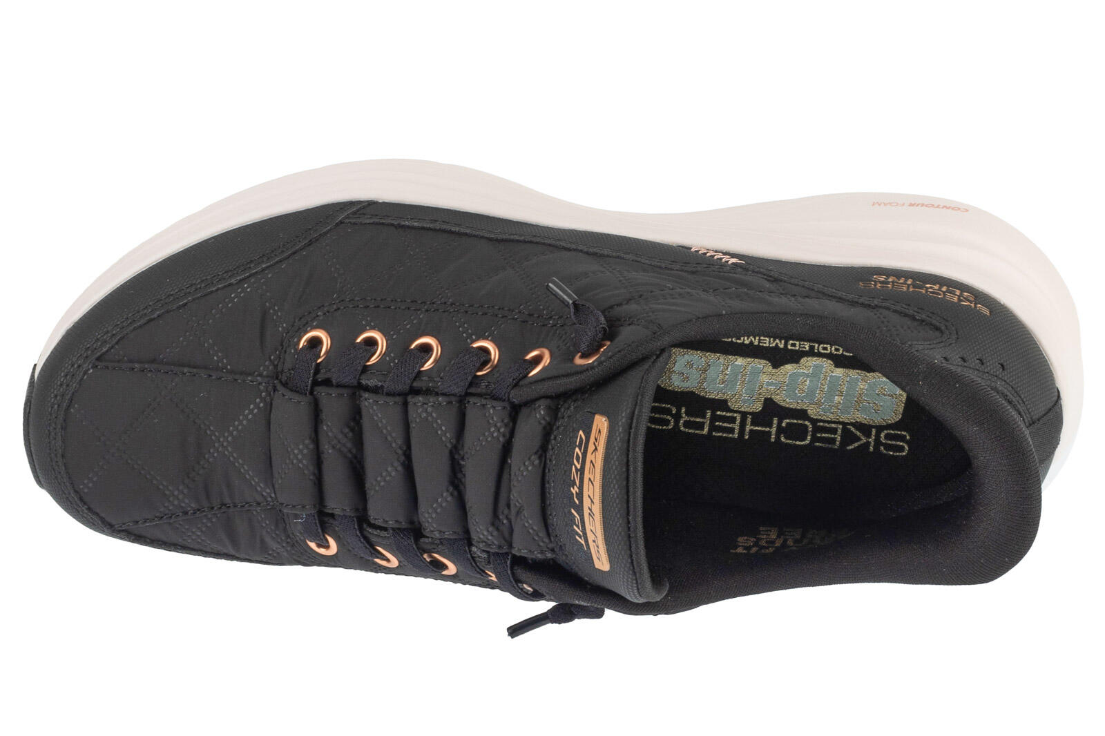 Buty sportowe Sneakersy damskie, Slip-ins: Contour Foam - Golden Hour 3/4