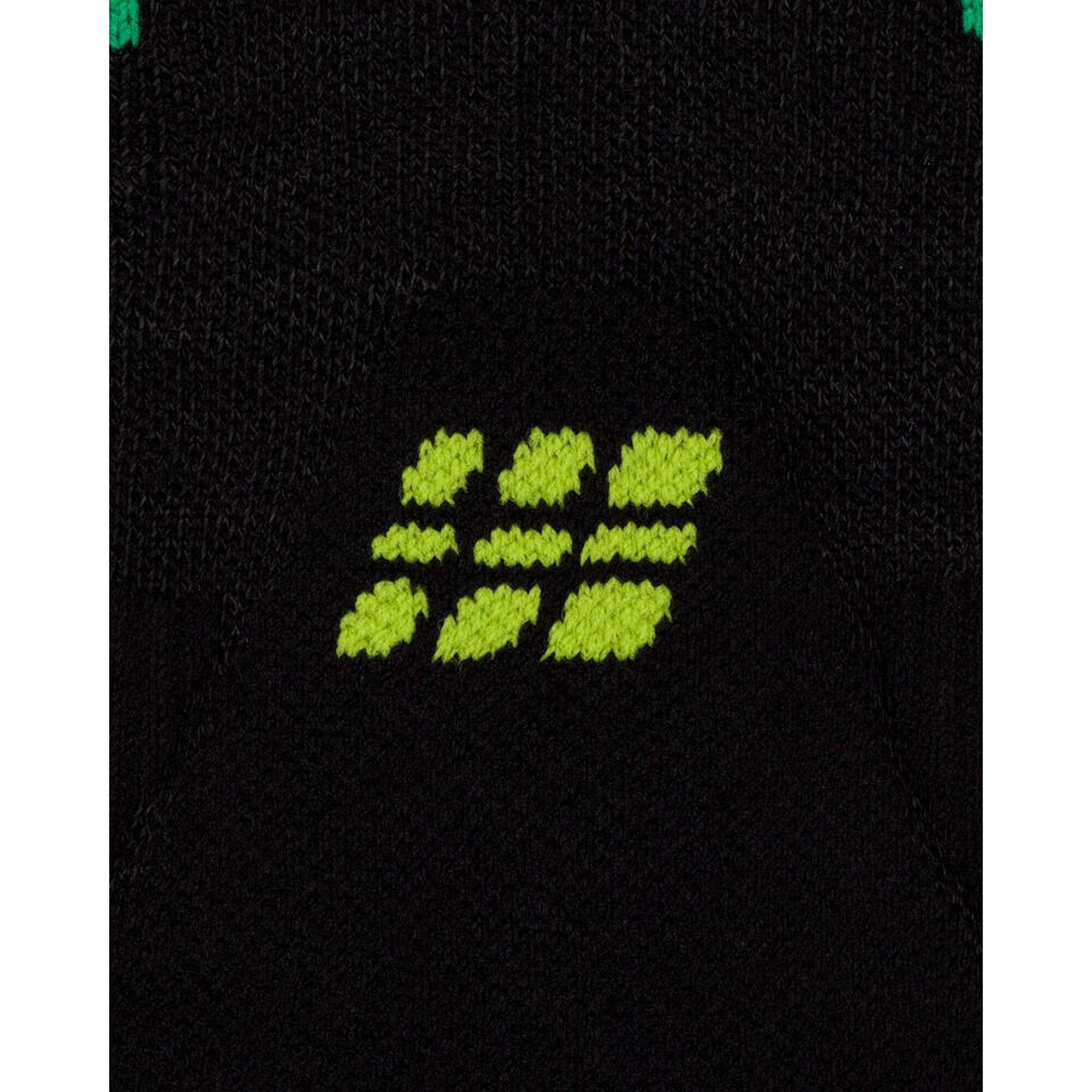 Șosete compresie mid cut CEP Core Run Merino 3.0 - negru | lime | alergare iarnă