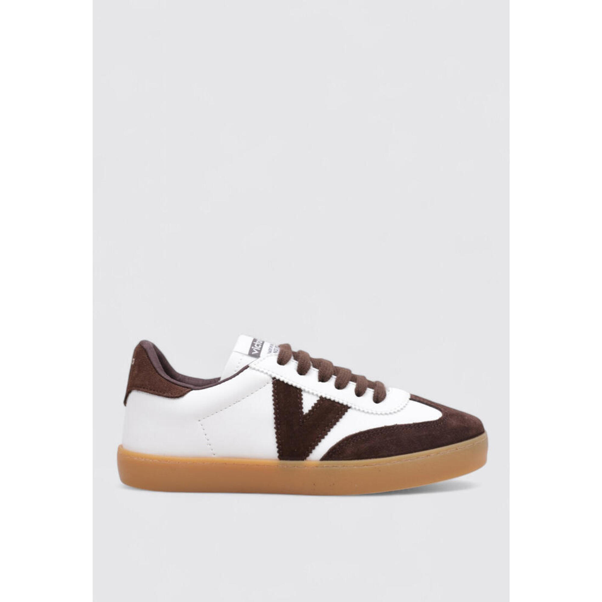 Victoria - Chaussure De Randonnée Baskets Femme Victoria Berlin Ciclista Efecto Piel & Serr - Baskets - Blanc|marron - Decathlon