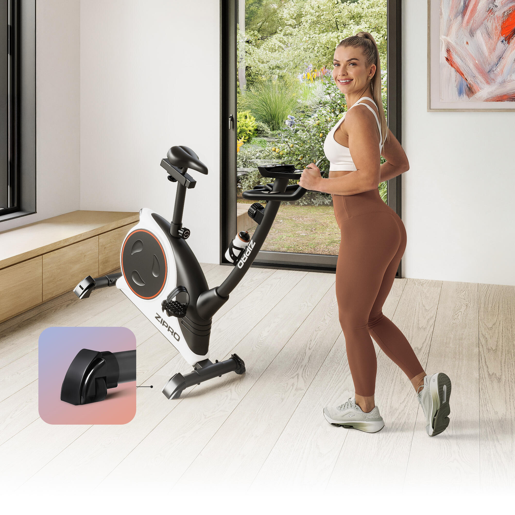 Vélo d'appartement magnétique Zipro Nitro RS pour fitness et cardio 6/8