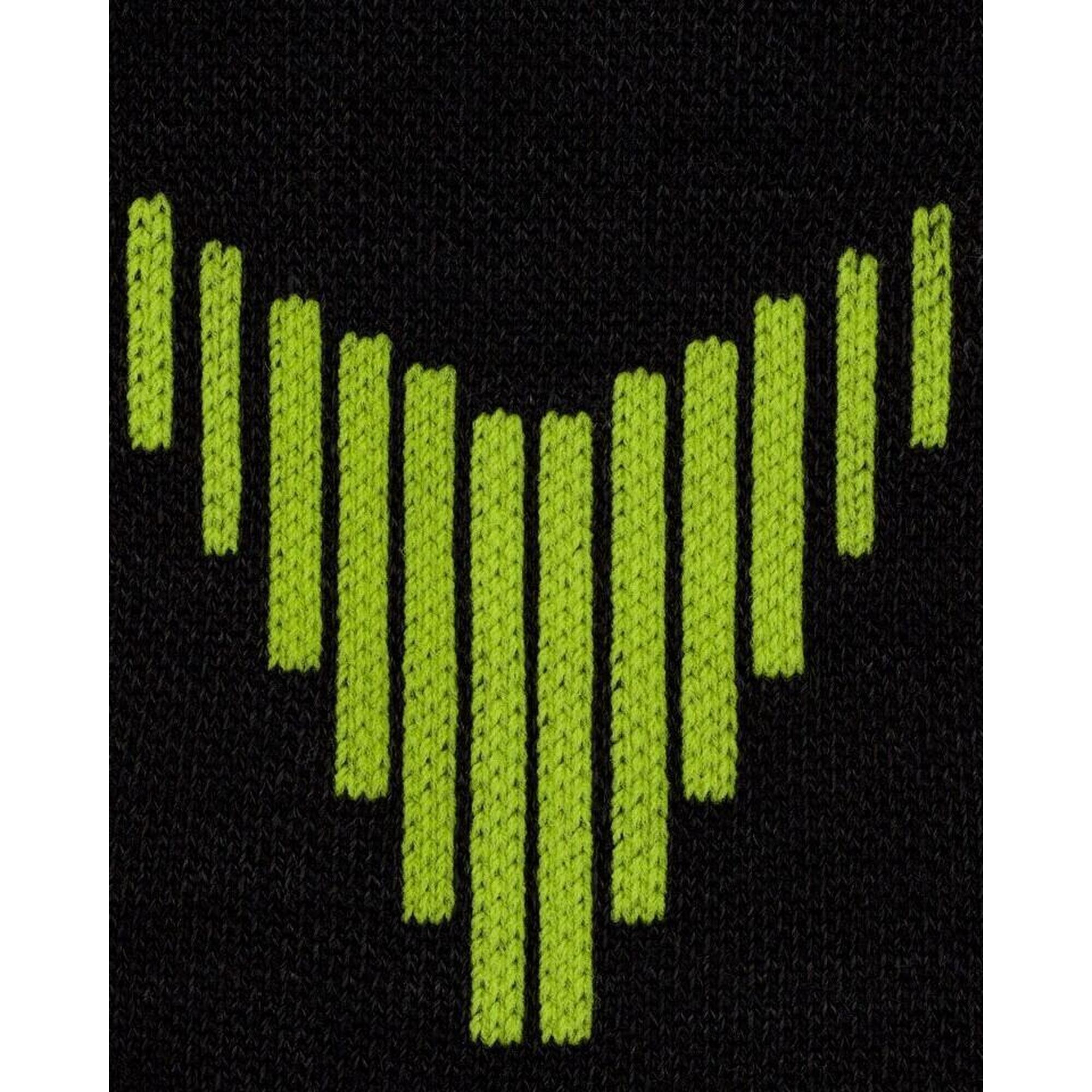 Șosete compresie înalte CEP Core Run Merino 3.0 - negru/lime | alergare iarnă