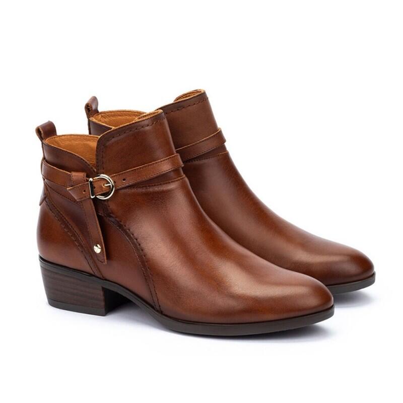 Botines Planos Mujer Pikolinos W1u-8901 Marrón 2/4