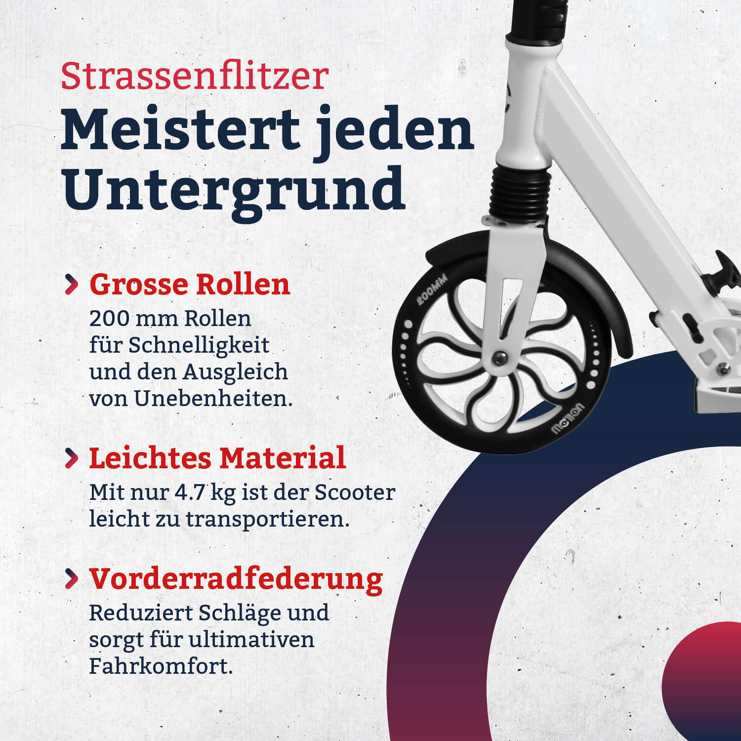 Scooter  Road King 200mm  Weiss 3/7