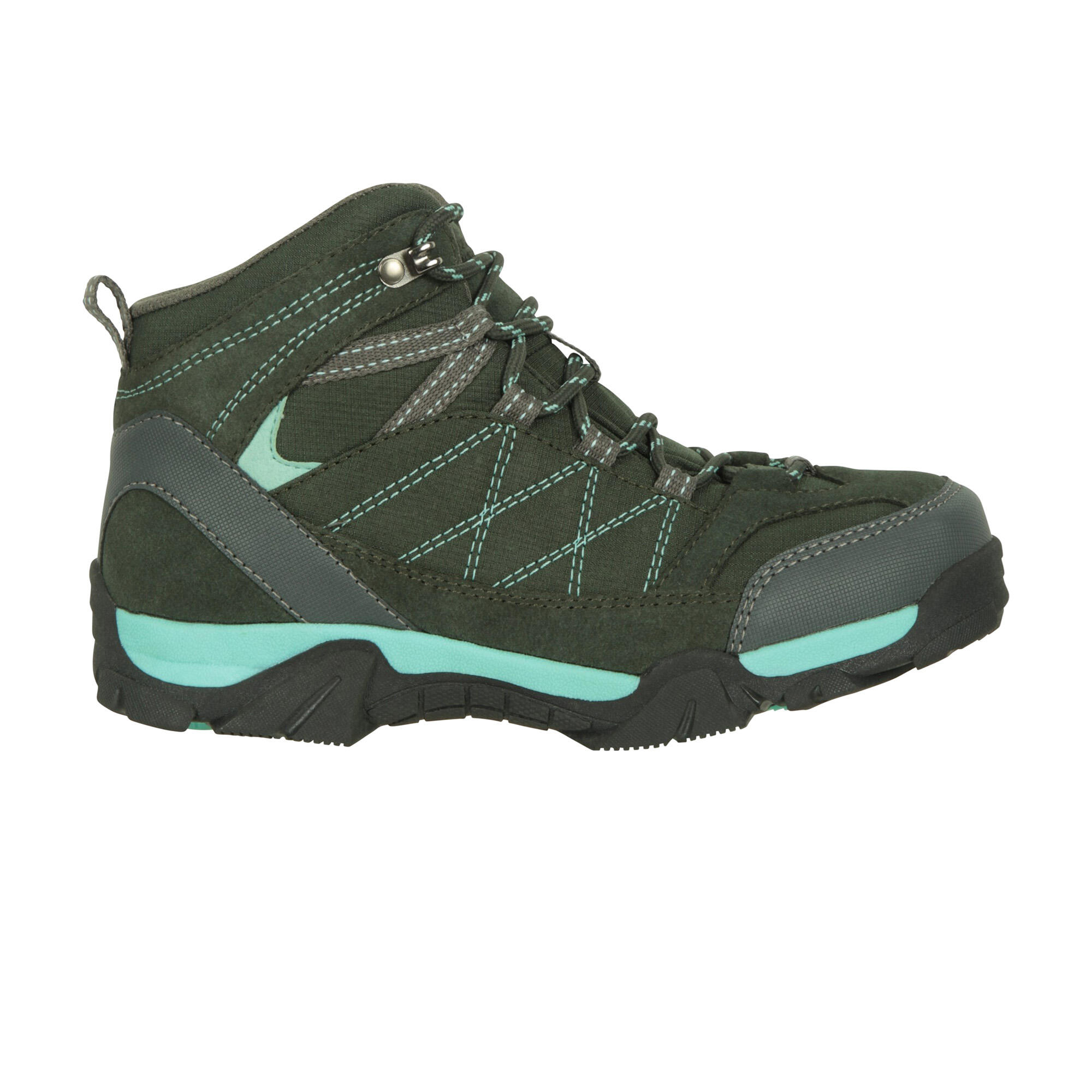 Wanderstiefel "Trail", Wildleder Kinder Petrol 3/4