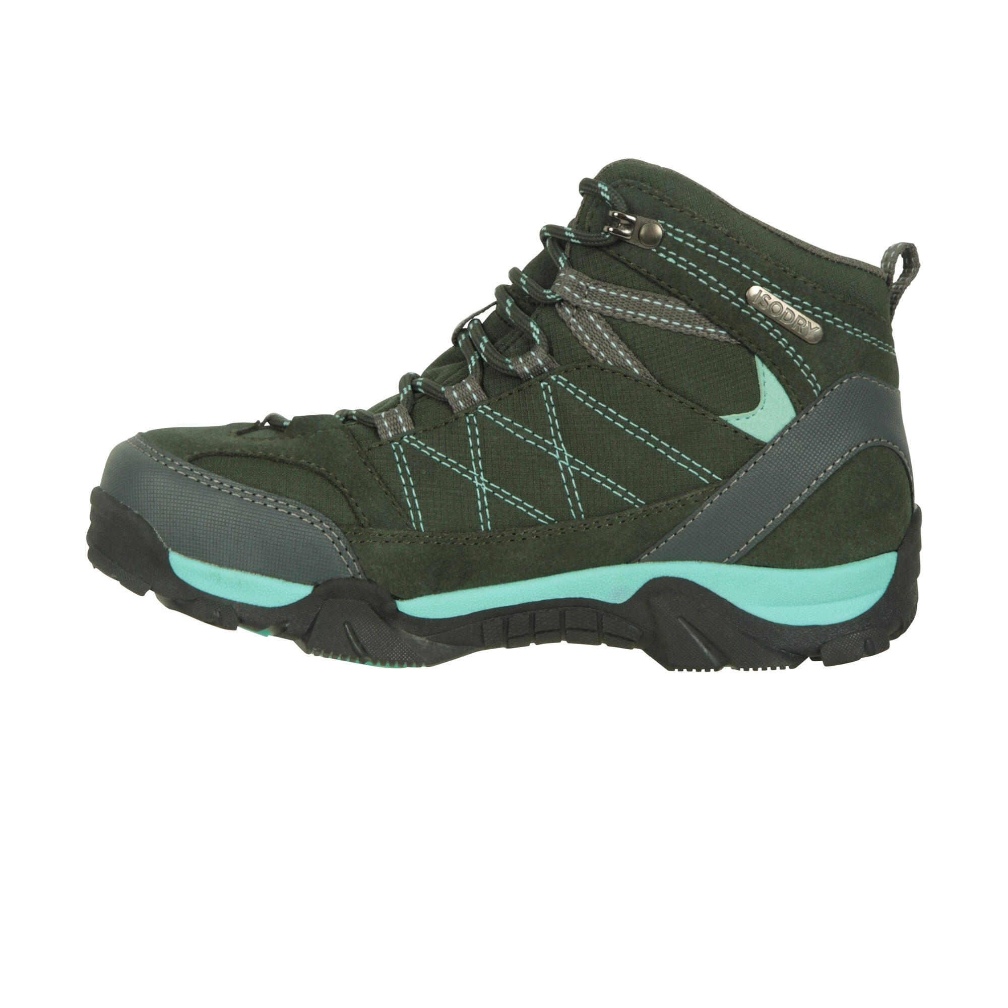 Wanderstiefel "Trail", Wildleder Kinder Petrol 2/4