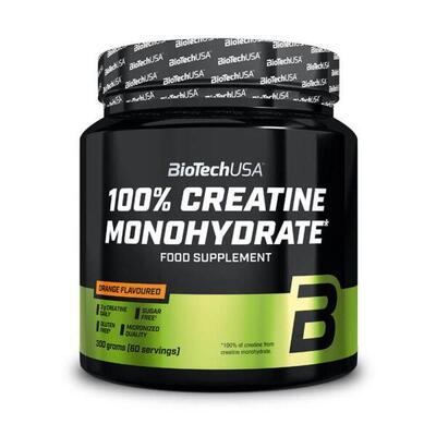 100% creatine monohydraat - 300g perzikthee biotech usa