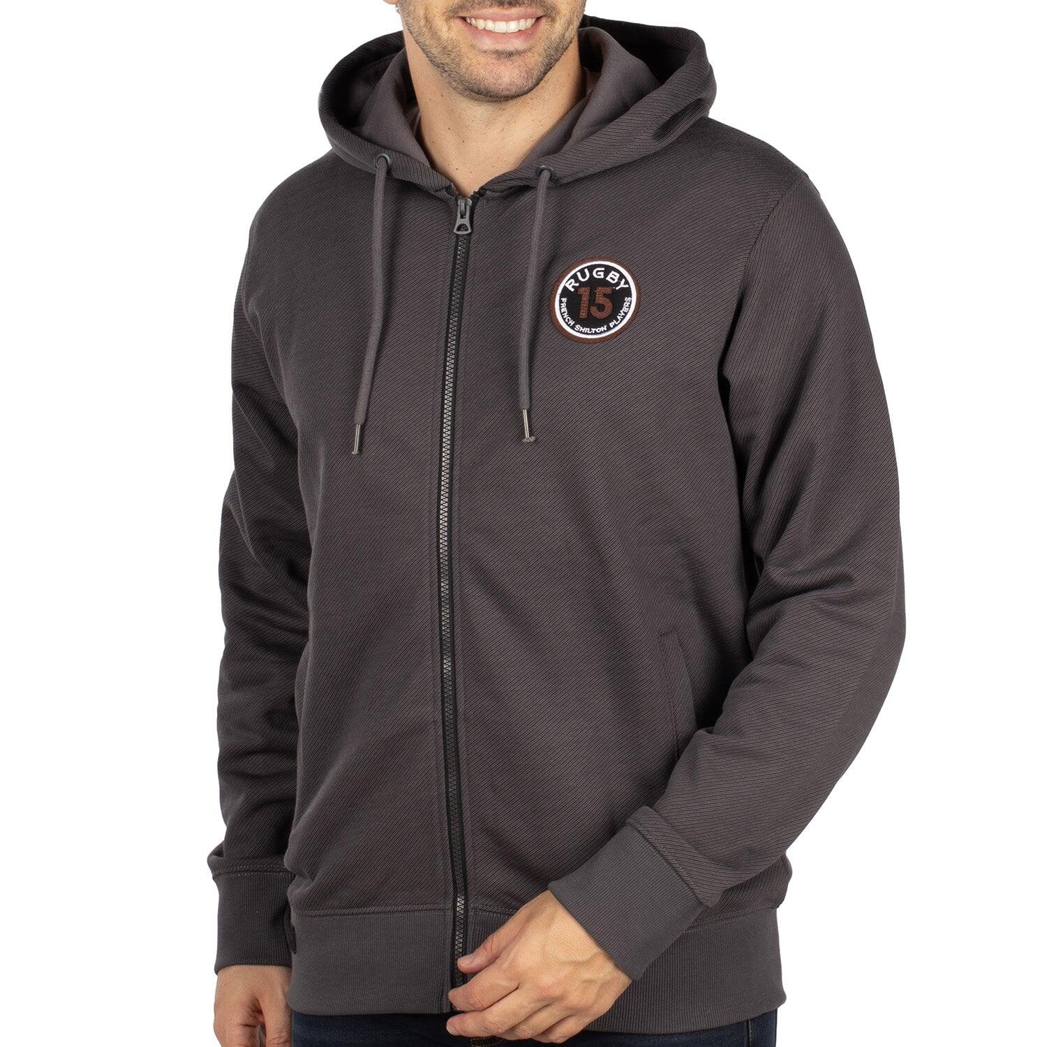 Shilton - Gilet À Capuche Rugby Xv Homme - Pull - Noir - Decathlon