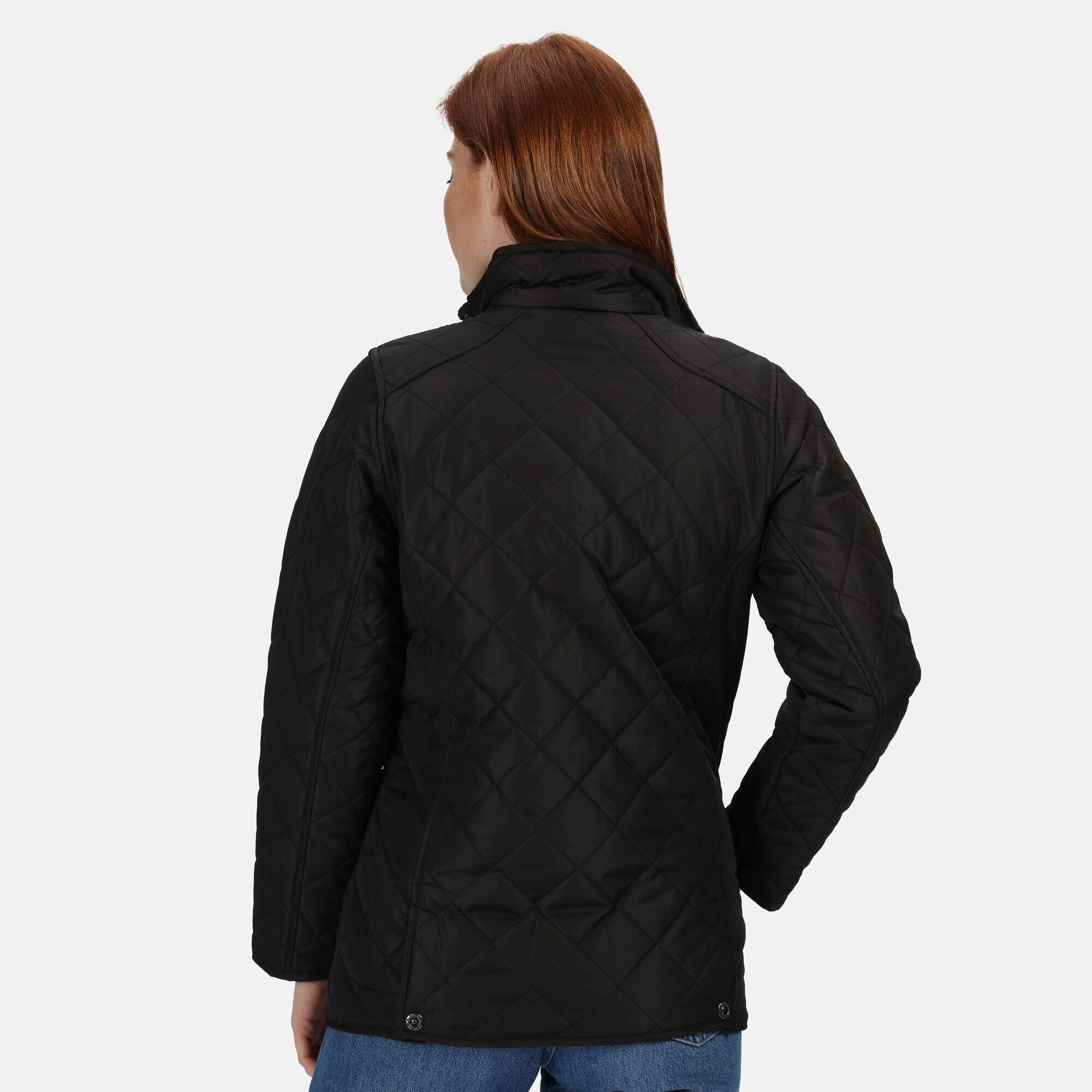 Womens/Ladies Tarah Quilted Jacket (Black) 2/5