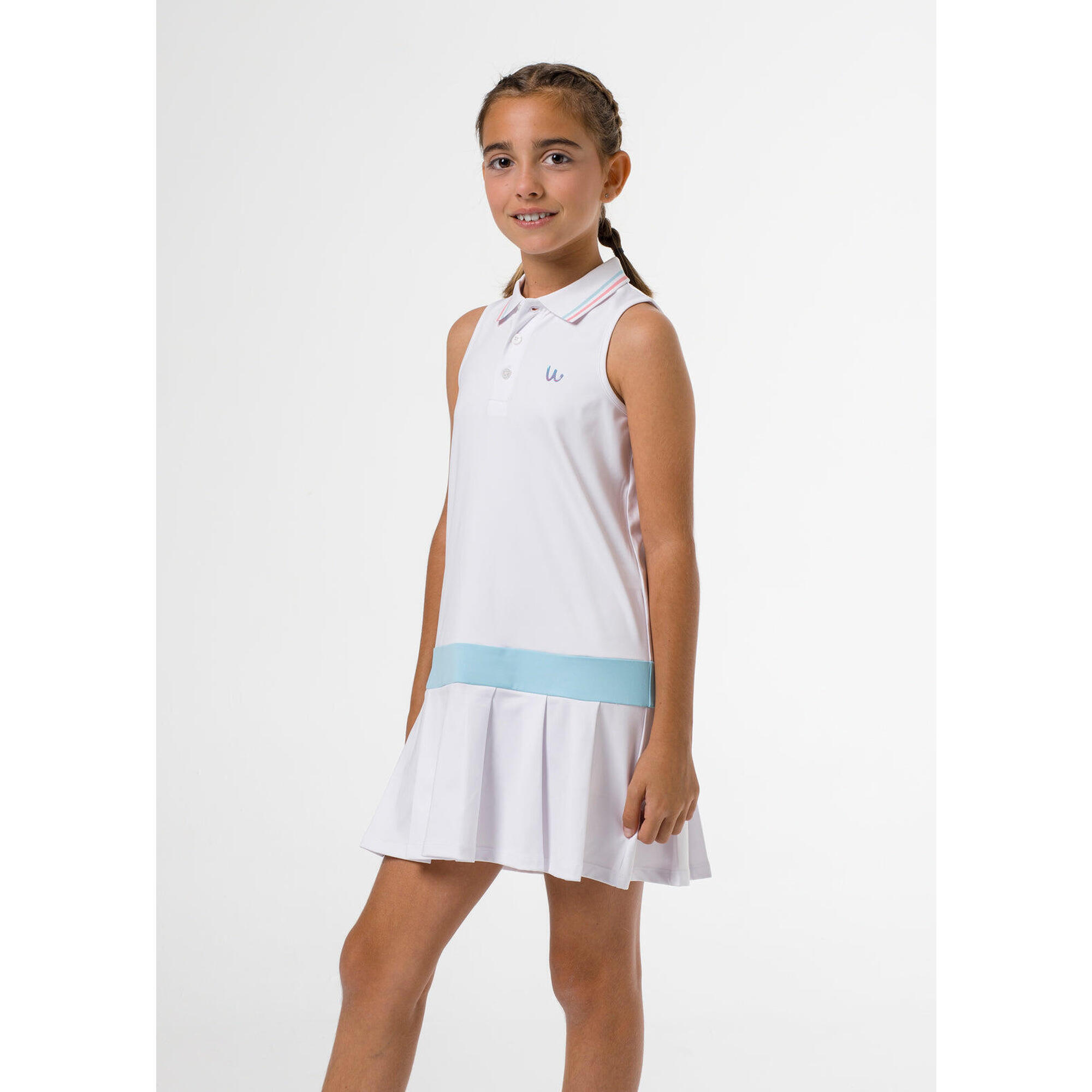 Wekolf - Robe De Golf Blanche Sans Manches Pour Fille - Robe - Blanc - 13-14 Ans - Decathlon