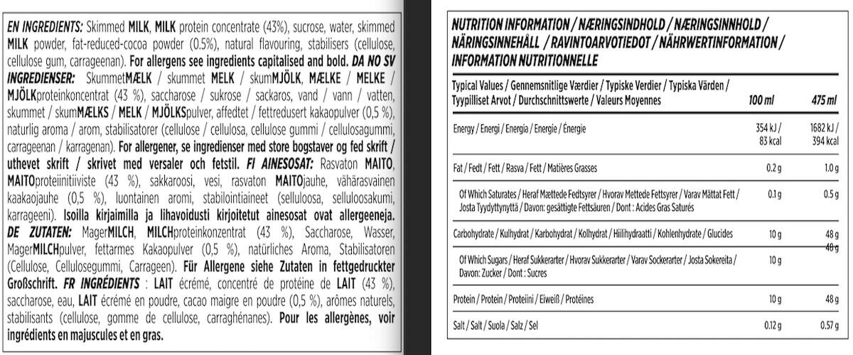 Boissons protéinées - Protein XL Shake - Chocolat Banane Pack de 12 3/3